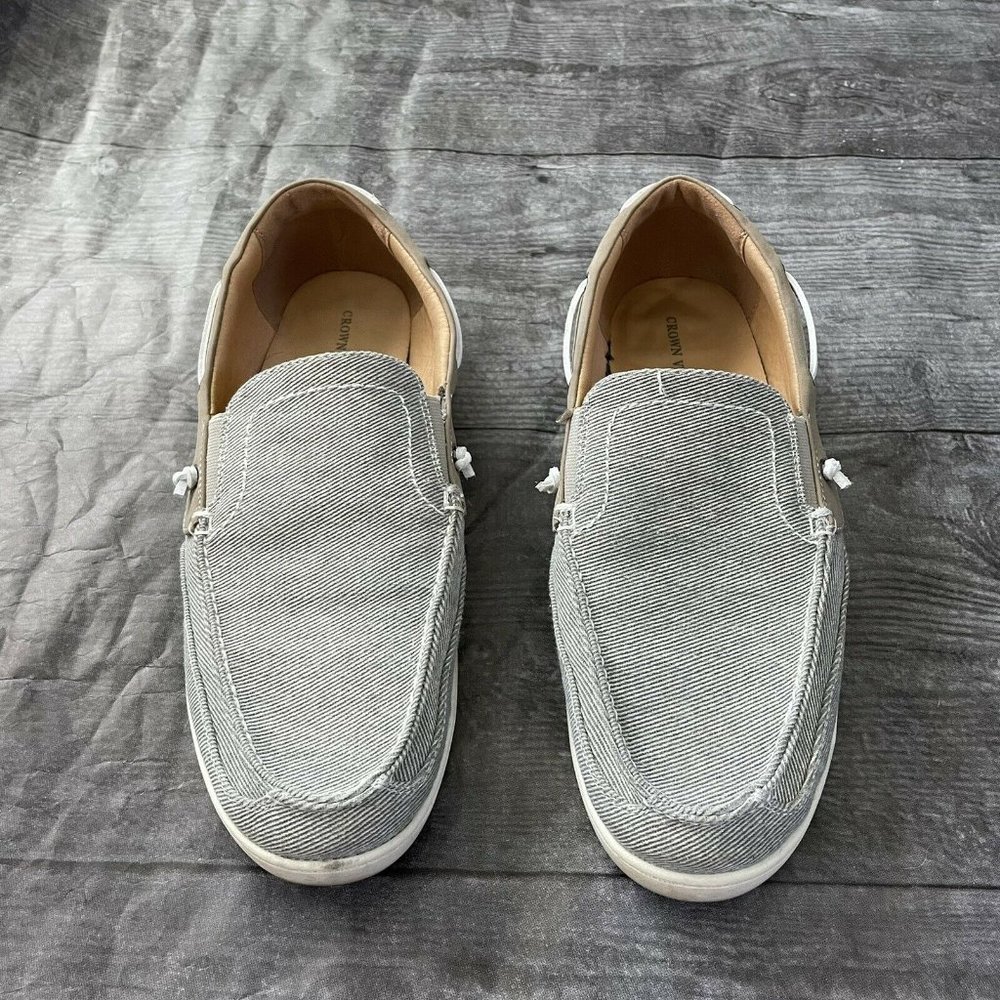 Men’s Crown Vintage Brohm Boat Shoe Gray 10.5